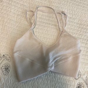Free People Black Diamond Crop Sports Bra